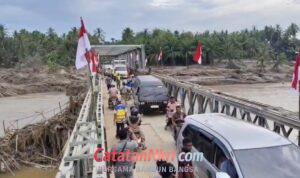Pemulihan Infrastruktur Berjalan. 10 Jembatan Darurat Rampung di Lokasi Bencana Sumatra