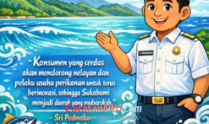 Sri Padmoko, Kepala Dinas Perikanan Sukabumi, ucapkan selamat Hari Konsumen Nasional 2026