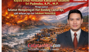 Sri Padmoko sampaikan ucapan Selamat Memperingati Hari Bandung Lautan Api, ajak nelayan jaga laut Sukabumi Mubarokah