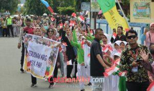 Kala Prabowo Pidato di Hadapan Petani-Nelayan Gorontalo, Spanduk Dukung MBG Membentang
