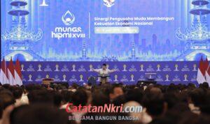 Tak Ada Pertumbuhan Ekonomi Tanpa Nasionalisme, Kata Prabowo di Munas HIPMI