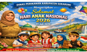 Dinas Perikanan Sukabumi Sambut Hari Anak Nasional 2026 dengan Semangat Sukabumi Mubarokah