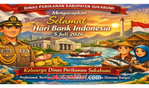 Dinas Perikanan Sukabumi Ucapkan Selamat Hari Bank Indonesia 2026