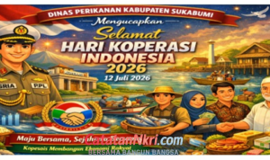 Dinas Perikanan Sukabumi Ucapkan Selamat Hari Koperasi Indonesia 2026