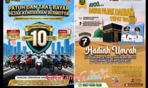 Sukabumi Mubarokah, Asep Japar Hadiah Motor dan Umroh untuk Warga Taat Pajak